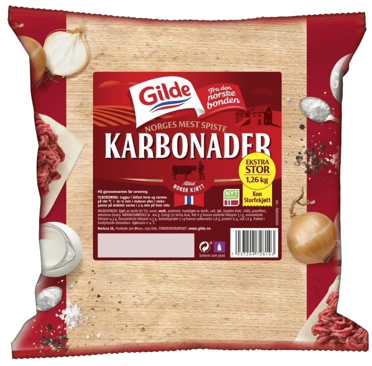 Karbonader 1,26kg Gilde