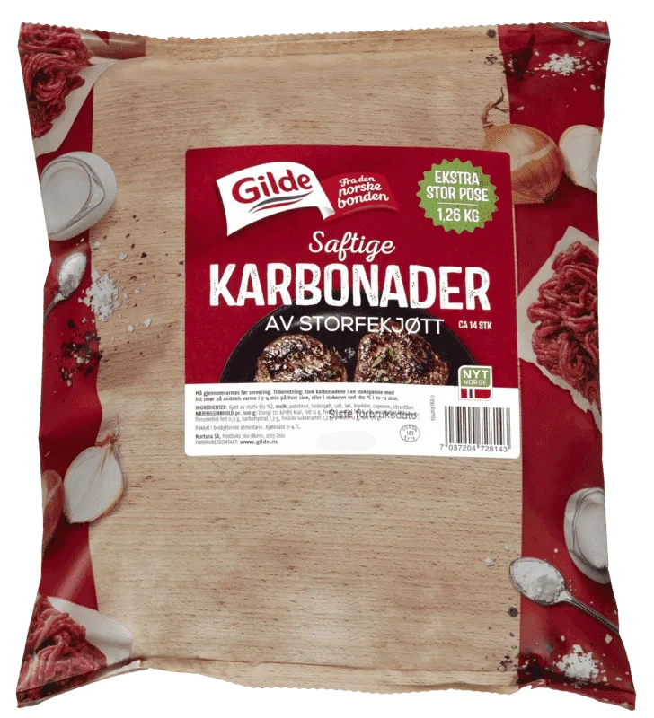 Karbonader 1,26kg Gilde