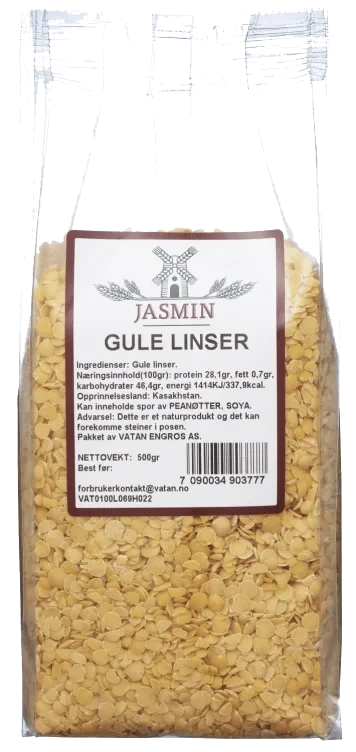 Linser Gule 500g Jasmin