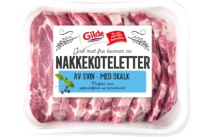 Nakkekoteletter m/Skalk 2kg Pk