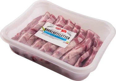 Nakkekoteletter m/Skalk 2kg Pk
