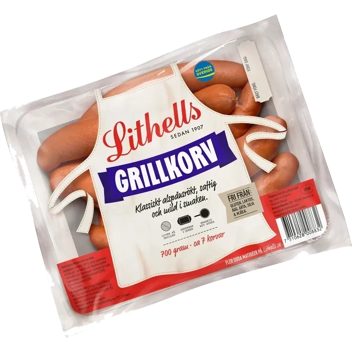 Grillkorv 700g Lithells