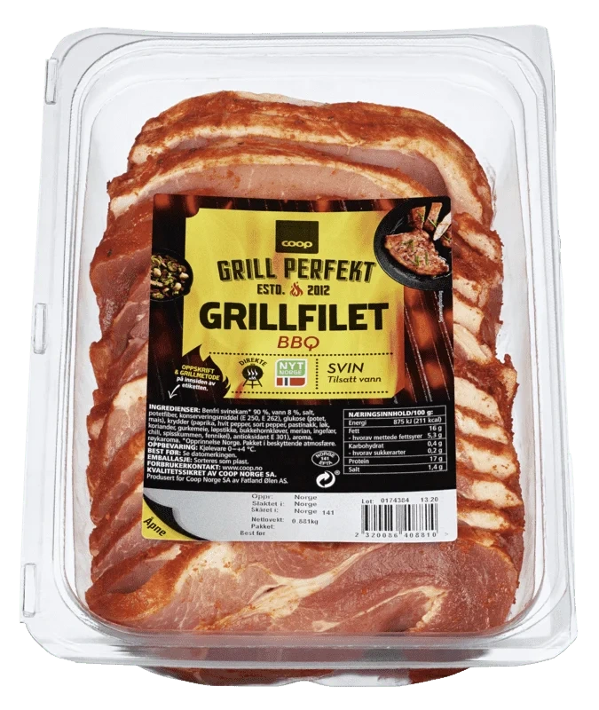 Coop Grill Perfekt bbq Grillfilet av Svin 1kg
