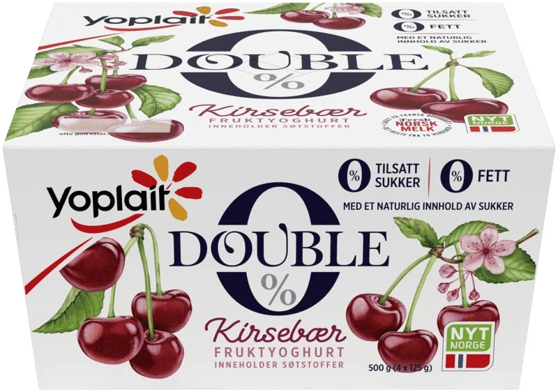 Yoplait 00% Kirsebær 4x125g