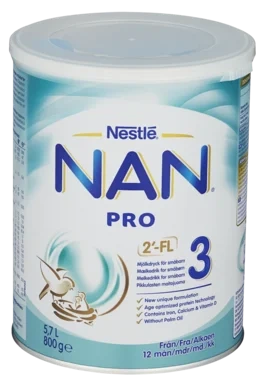 Nan Pro 3 fra 12mnd 800g Nestle