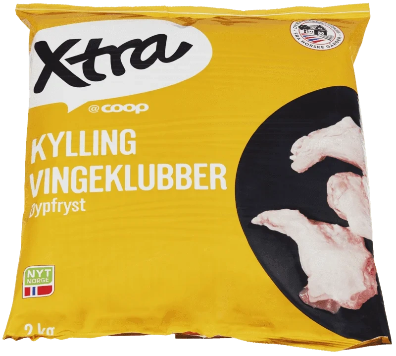 X-tra Kylling Vingeklubber 2kg