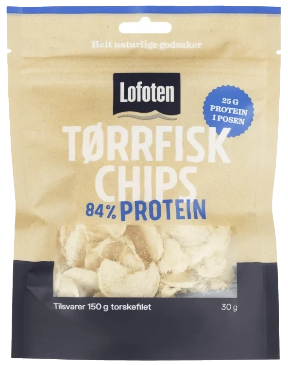 Tørrfiskchips 30g Lofoten