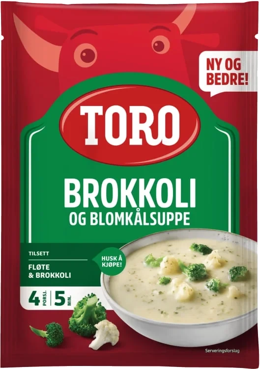 Brokkoli & Blomkålsuppe 68g Toro