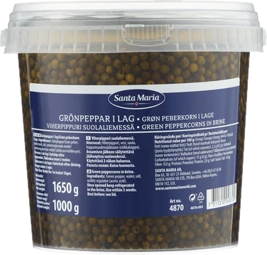 Grønn Pepper i Lake 1650g Santa Maria