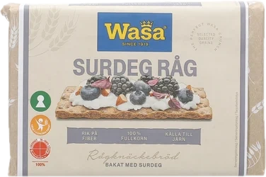 Wasa Knekkebrød Surdeg Råg 305g