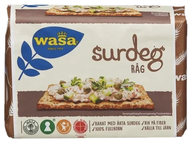 Wasa Knekkebrød Surdeg Råg 305g