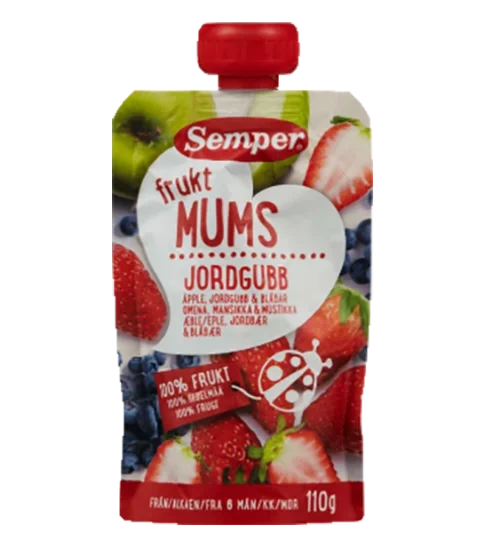Semper Fruktmums Jordbær 110g