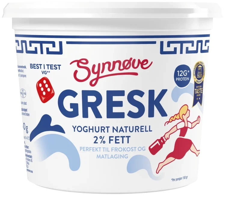 Synnøve Gresk Yoghurt Naturell 750g