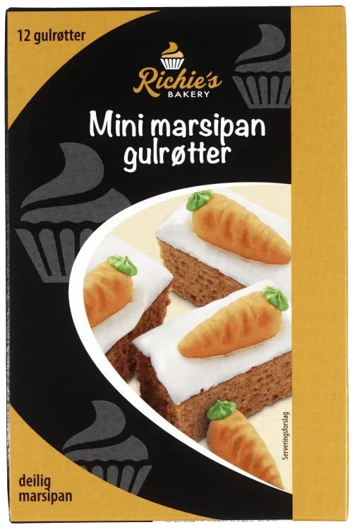 Marsipan Gulrøtter 42g Richie's Bakery