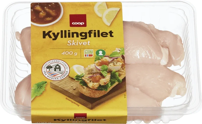 Coop Skivet Kyllingfilet 400g