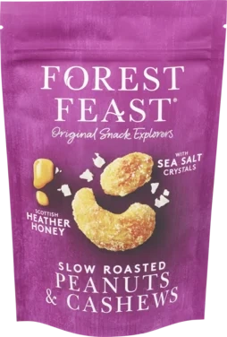 Peanuts&Cashews Honey Roast 120g Forest Feast