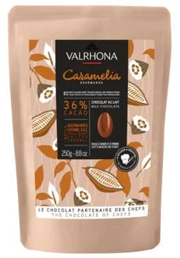 Melkesjokolade 36% Caramelia Hjemmebaking 250g Valrhona