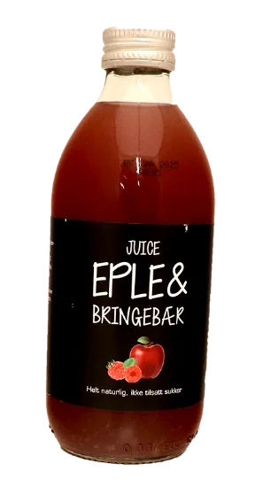 Juice Eple & Bringebær 33cl