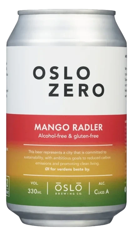 Mango Radler Alk.Fri 0,33l boks Oslo Zero