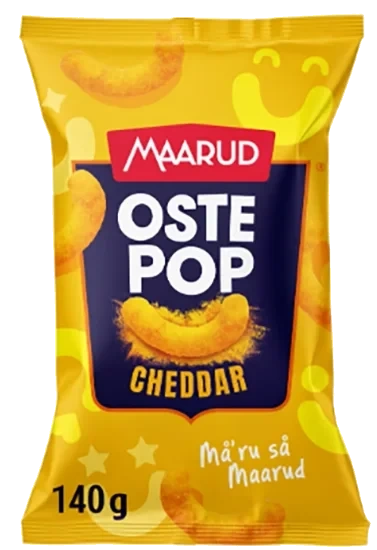 Maarud Ostepop Cheddar 140g