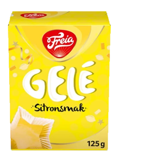 Gelé m/Sitronsmak 125g