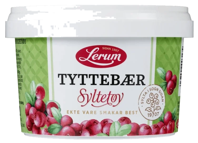 Tyttebærsyltetøy 600g Lerum