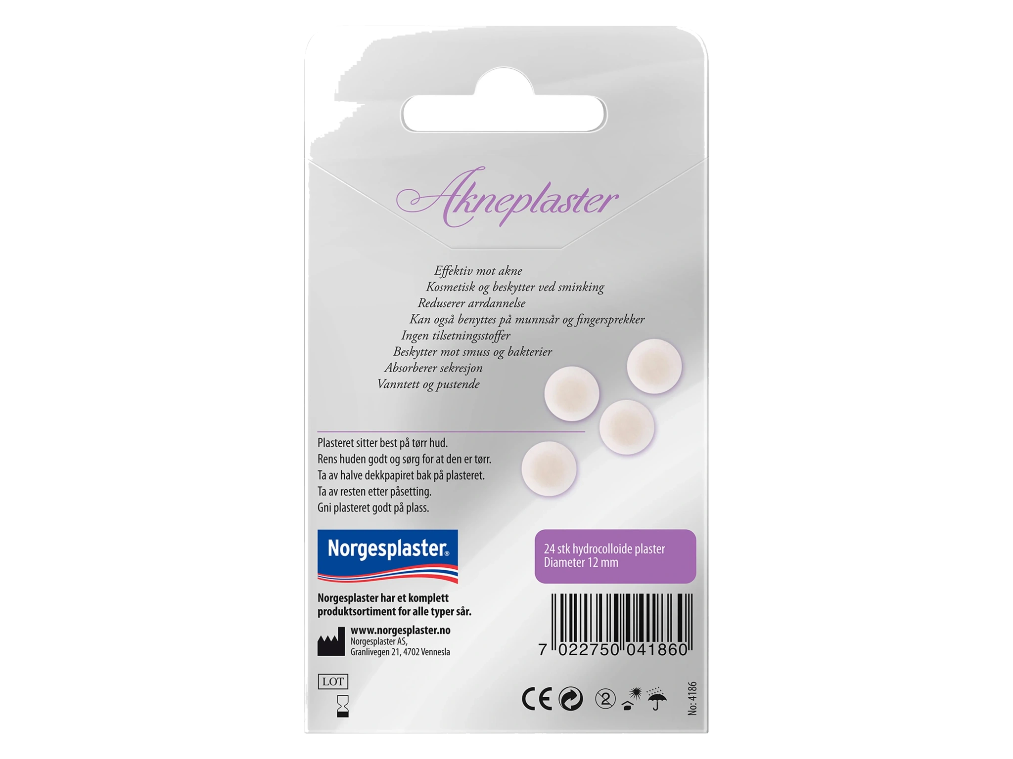 Norgesplaster Akneplaster, 24 stk.