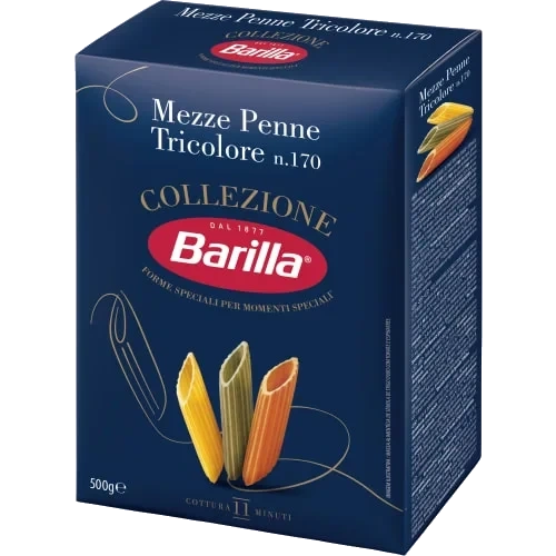Mezze Penne Tricolore Pasta