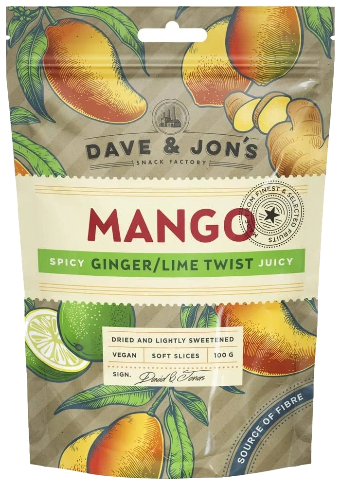 Torkad Mango Ginger & Lime
