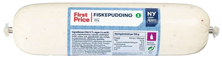 Fiskepudding Pølse 650g First Price