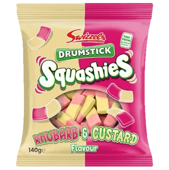Squashies Rhubarb & Custard 140g