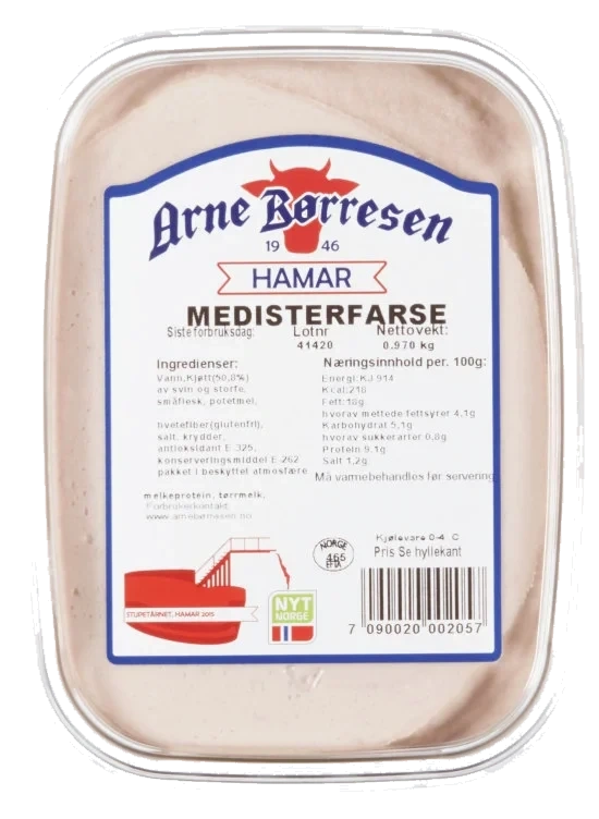 Medisterfarse 970g Arne Børresen
