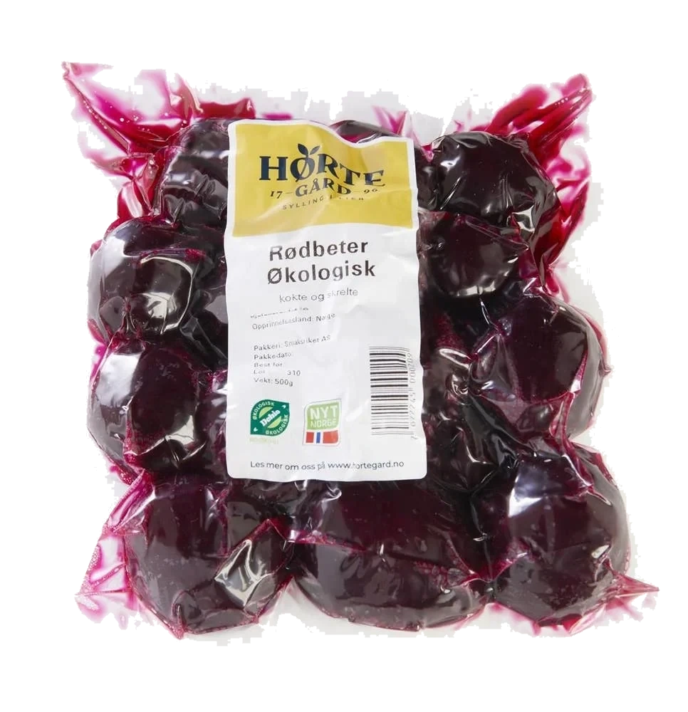 Sousvide kokte Rødbeter, Økologisk Norge, 500 g