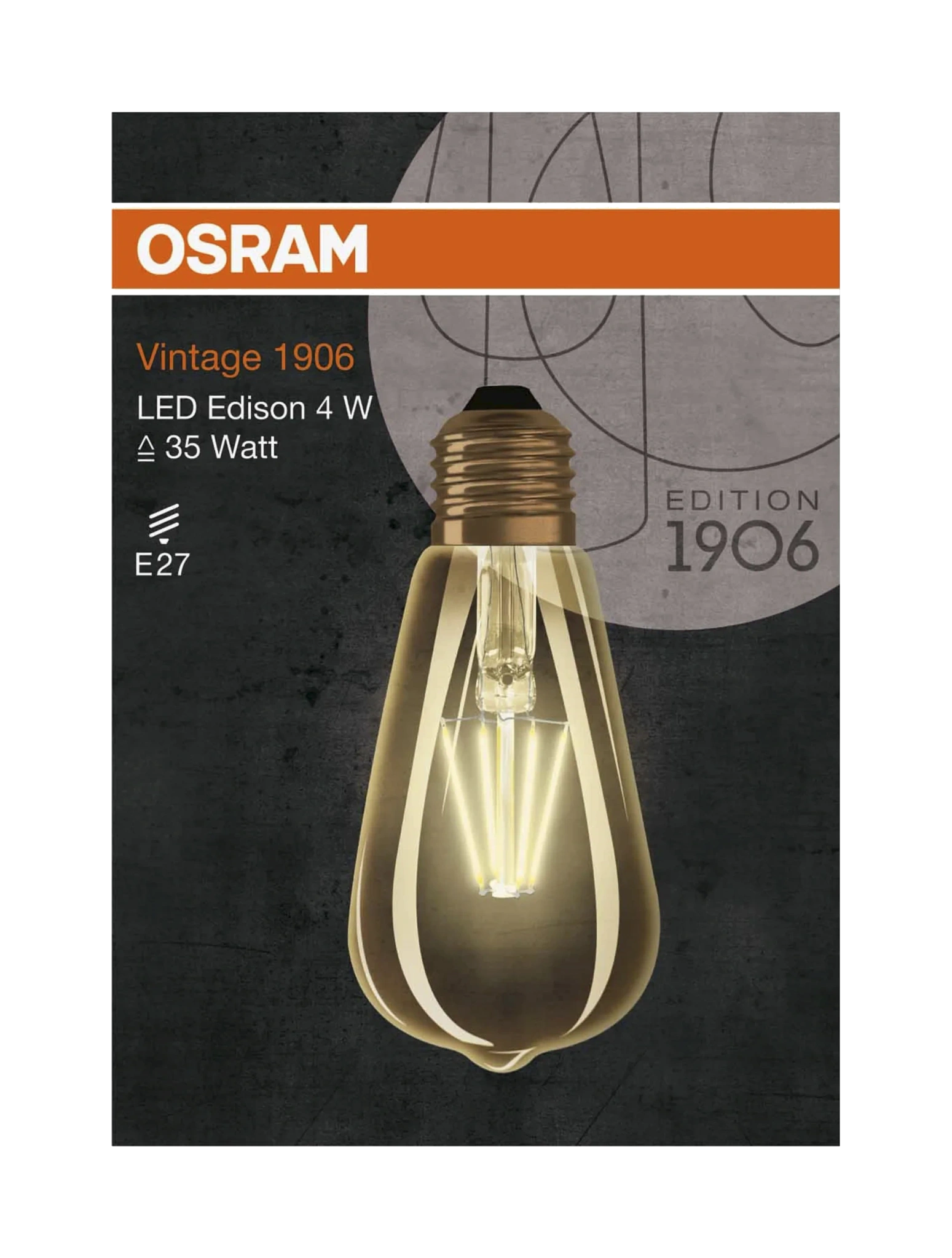 Led Edison 35 4w Vintage Gold