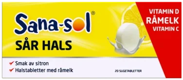Sana-Sol Sår Hals 20stk