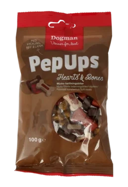Pep Ups Hearts O Bones Mix100g