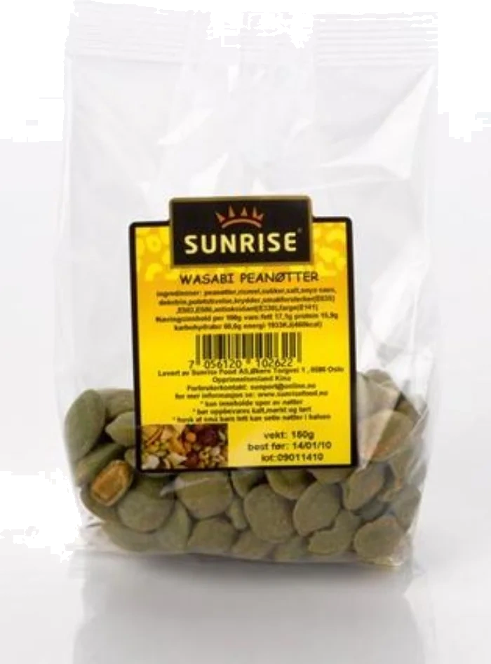 Sunrise Wasabi Peanøtter 120g