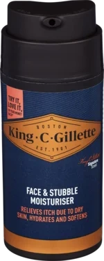 Fuktighetskrem Face & Stubble Moisturizer 100ml King C Gillette