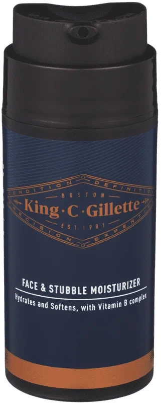 Fuktighetskrem Face & Stubble Moisturizer 100ml King C Gillette