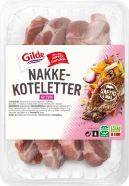 Nakkekotelett u/Svor 850g Pk