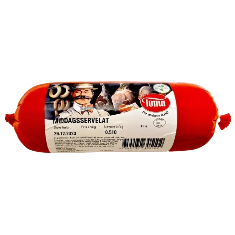 Middagsservelat Snabb Ca500g Toma Mat