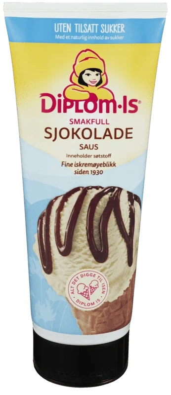 Diplom-Is Sjokoladesaus uten Sukker 275g