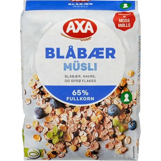 Axa Blåbær Musli 630g
