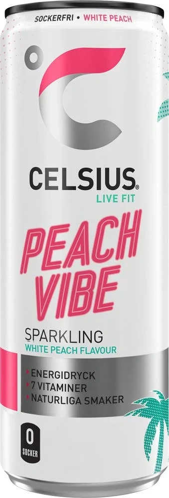 Energidryck White Peach Sockerfri