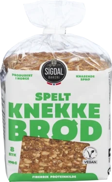 Speltknekkebrød 190g Sigdal