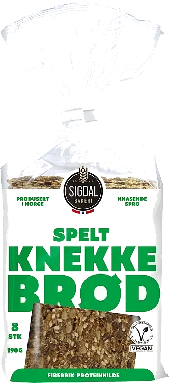 Speltknekkebrød 190g Sigdal