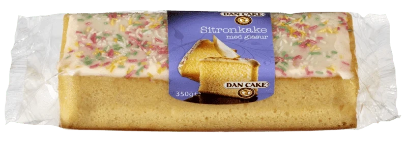 Dan Cake Sitronkake med Glasur 350g