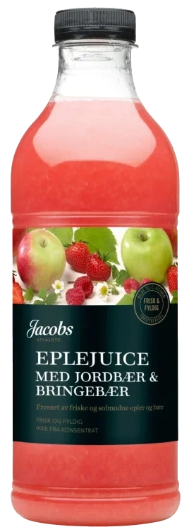 Eple&Jordbær Juice 1l Jacobs Utvalgte