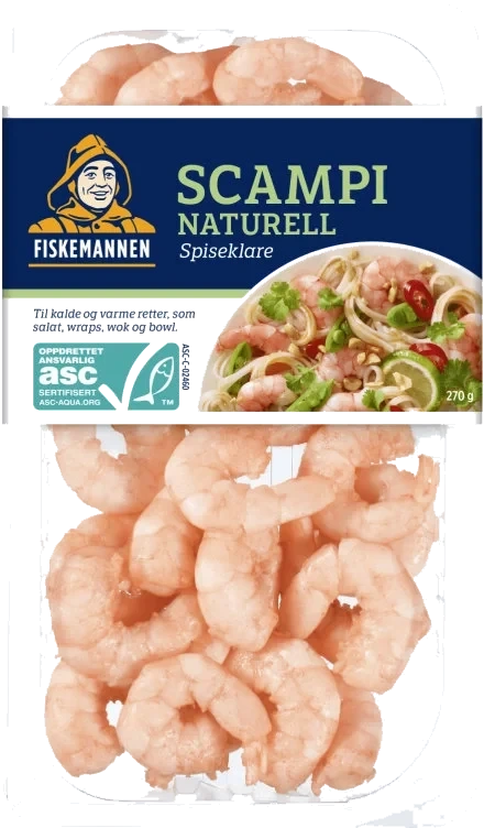 Scampi Asc 270g Fiskemannen