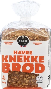 Havreknekkebrød 190g Sigdal